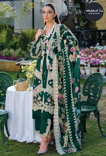 Mehboob Tex 1987 A To D Cambric Cotton Pakistani Salwar Suits Wholesalers In Surat